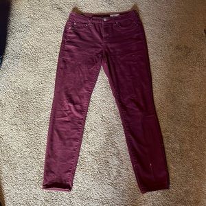 Maroon high wasted jeggings from Aeropostale